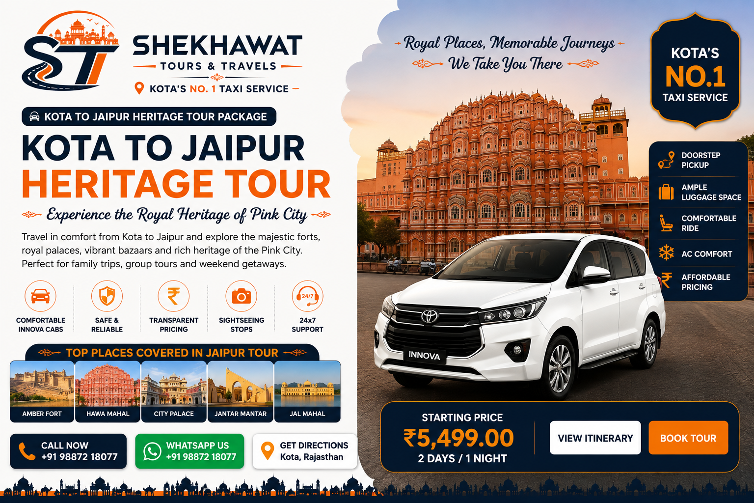 Kota to Jaipur Heritage Tour Package